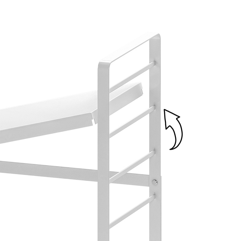 厨房用品调料分层收纳架台面双层隔板放锅具家用碗碟铁艺收纳架子