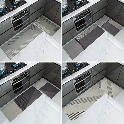 Special kitchen floor mats, non-slip, water-absorbing and oil-absorbing, home bathroom door mats, waterproof and oil-proof carpet door mats