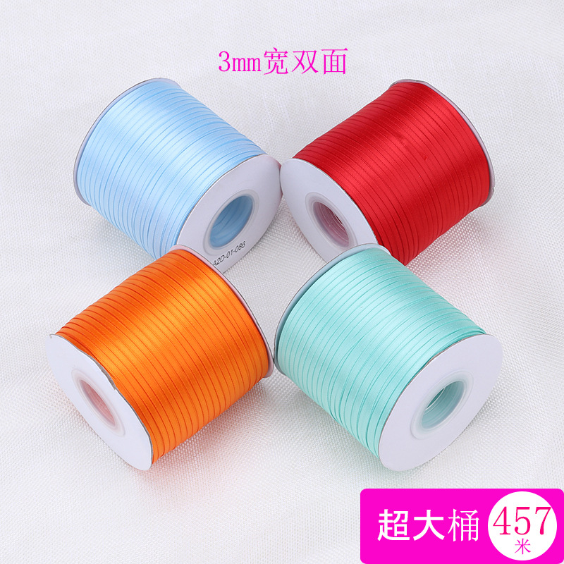 Cinta de embalaje de regalo de Caja de pastel decorativo rojo poliéster de doble cara con una cinta de seda de la flor del arco que empaqueta