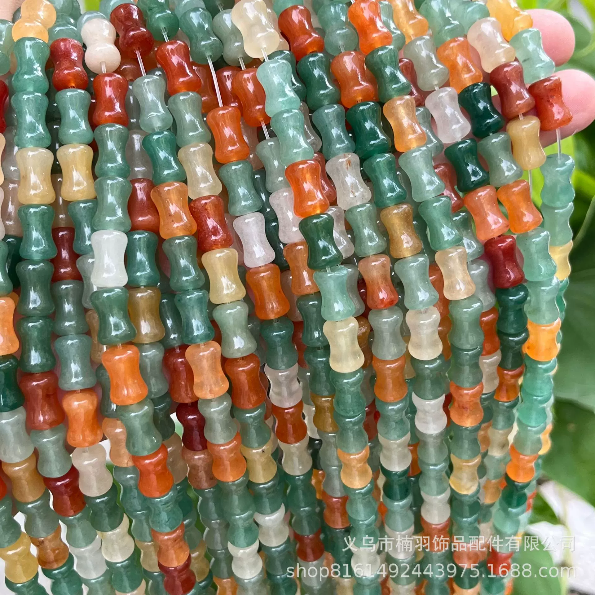 天然金丝玉竹节东陵玉管珠散珠手串配饰隔珠diy饰品配件 厂家批发