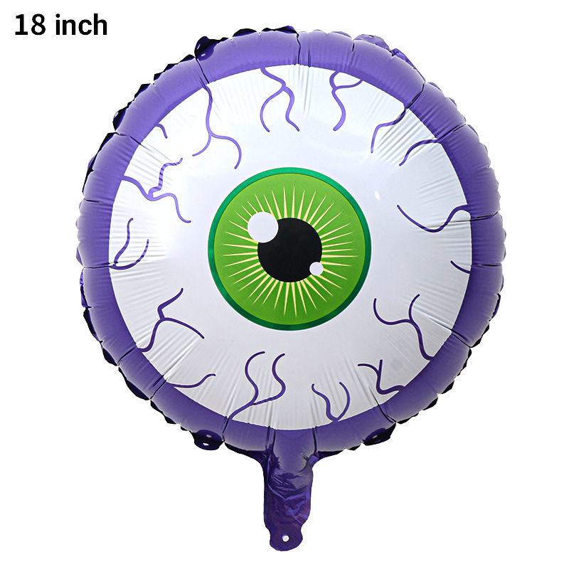 Bola de 18 pulgadas globo de aluminio de Halloween fantasma Festival cráneo calabaza Halloween tema Fiesta escena decoración globo