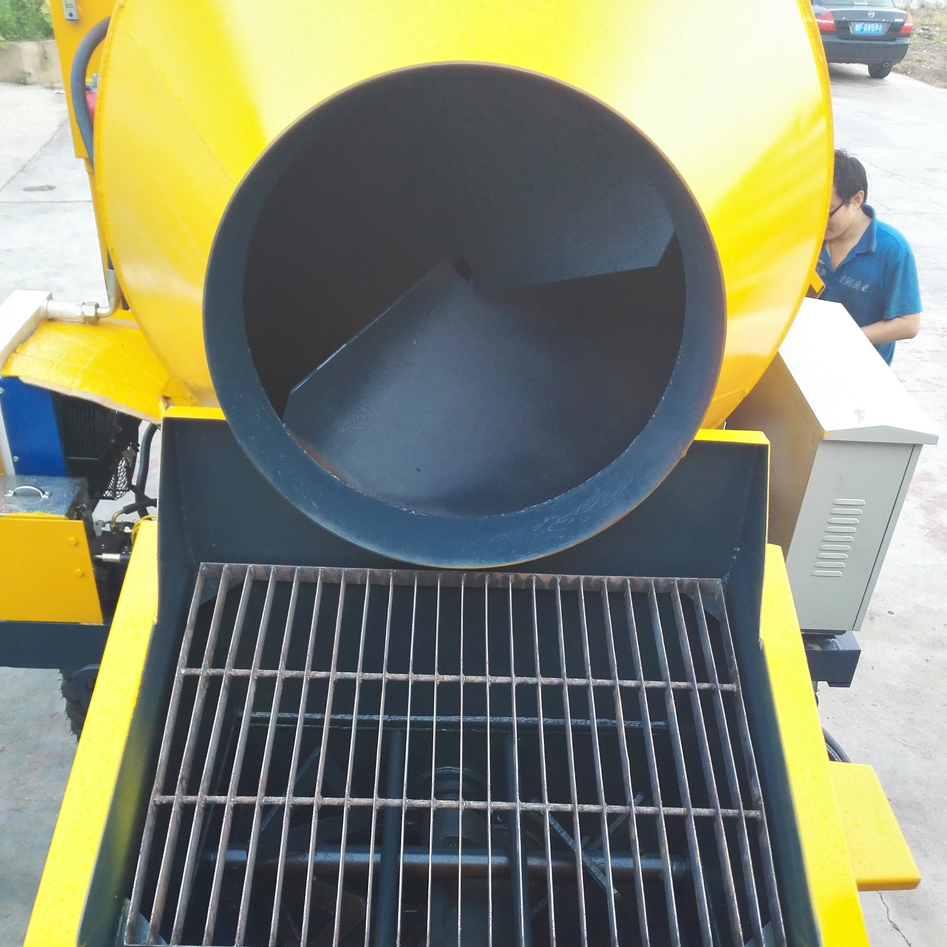 混凝土搅拌输送泵 搅拌输送一体机 1立方搅拌机 新赛机械搅拌机泵