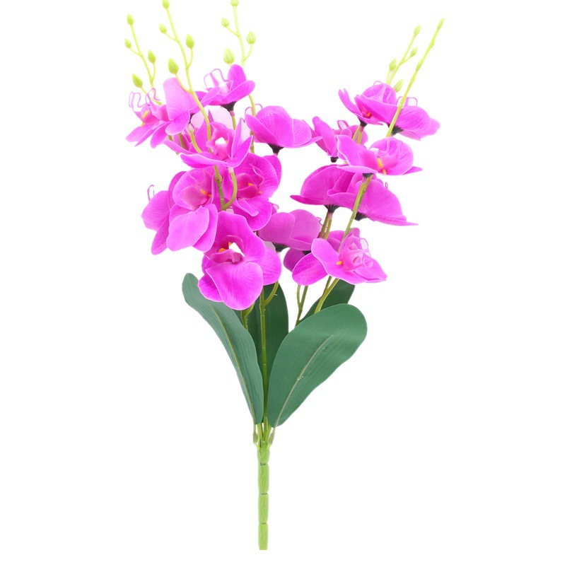 Artificial mariposa orquídea flor artificial mini pequeña orquídea decoración del hogar Accesorios de fotografía decoración bonsai arreglo floral Accesorios