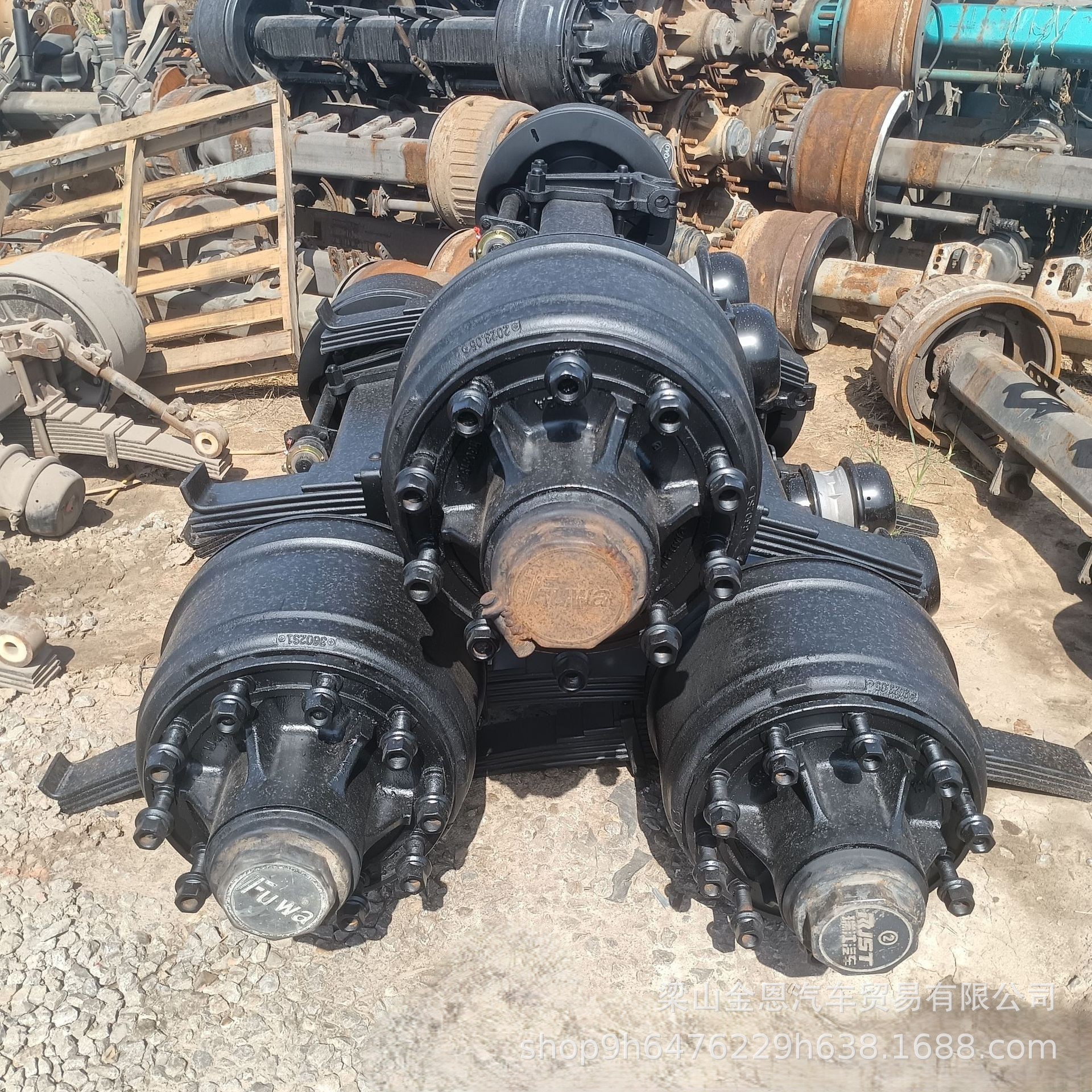 Export American, German, and Chinese Style Trailer Rear Axle Assemblies for 13-16 Ton Semi-Trailers, Truck Rear Axle Assemblies