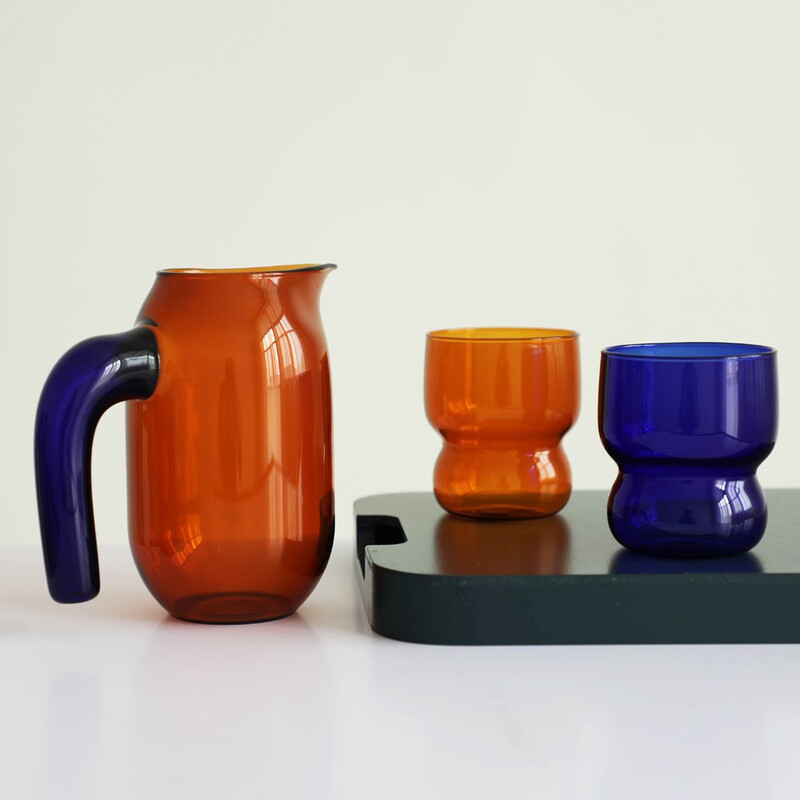 High Borosilicate Heat-Resistant Glass Colorfuled Coffee Pot High Quality Glass Pot Hotel Cafe Coffee Sharing Pot