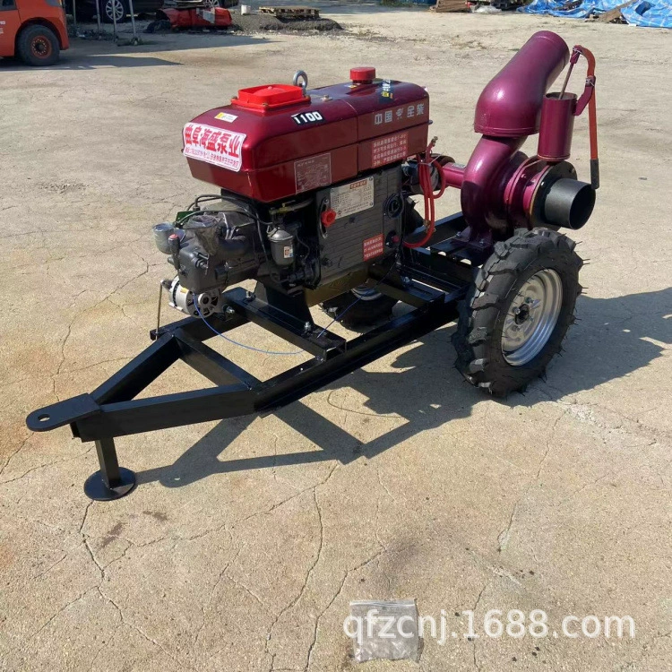 Завод оптовая продажа дизельного топлива 6-дюймовый насос насос мобильный прицеп электрический старт центробежный насос для предотвращения наводнений дренажный насос