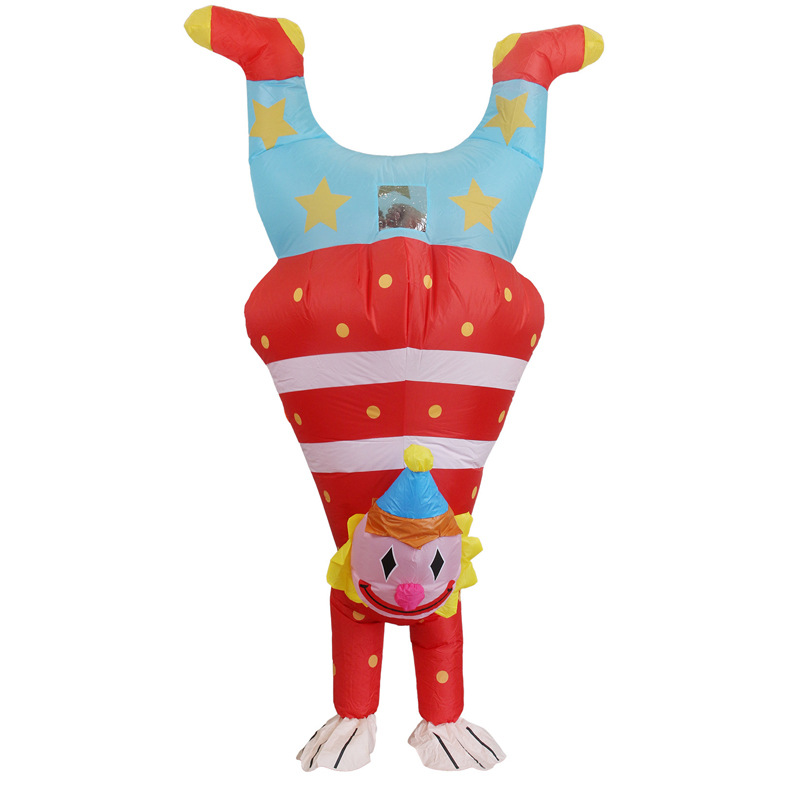 Venta caliente Traje inflable transfronterizo Dinosaurio de Halloween Alien Tyrannosaurus Rex Dress Up Ropa de actuación divertida Decoración de fiesta