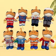 新款跨境sapo concho badbunny青蛙公仔可爱穿衣毛绒玩偶丑萌娃娃