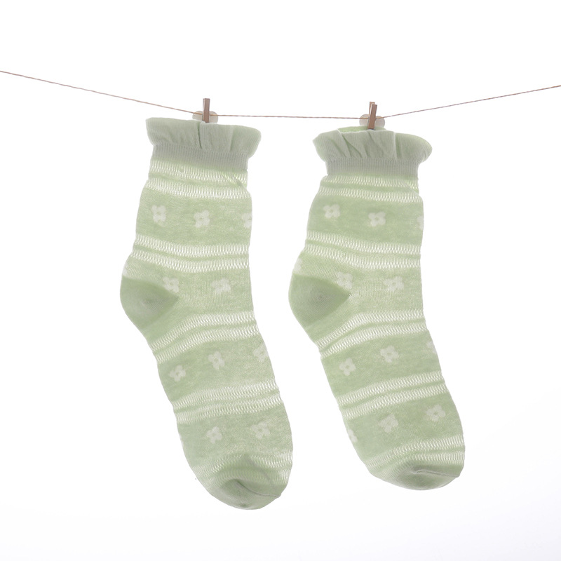 Calcetines de confinamiento calcetines de algodón de malla fina de verano para mujer maternidad postparto boca ancha suelta transpirable absorbente de sudor calcetines largos de maternidad