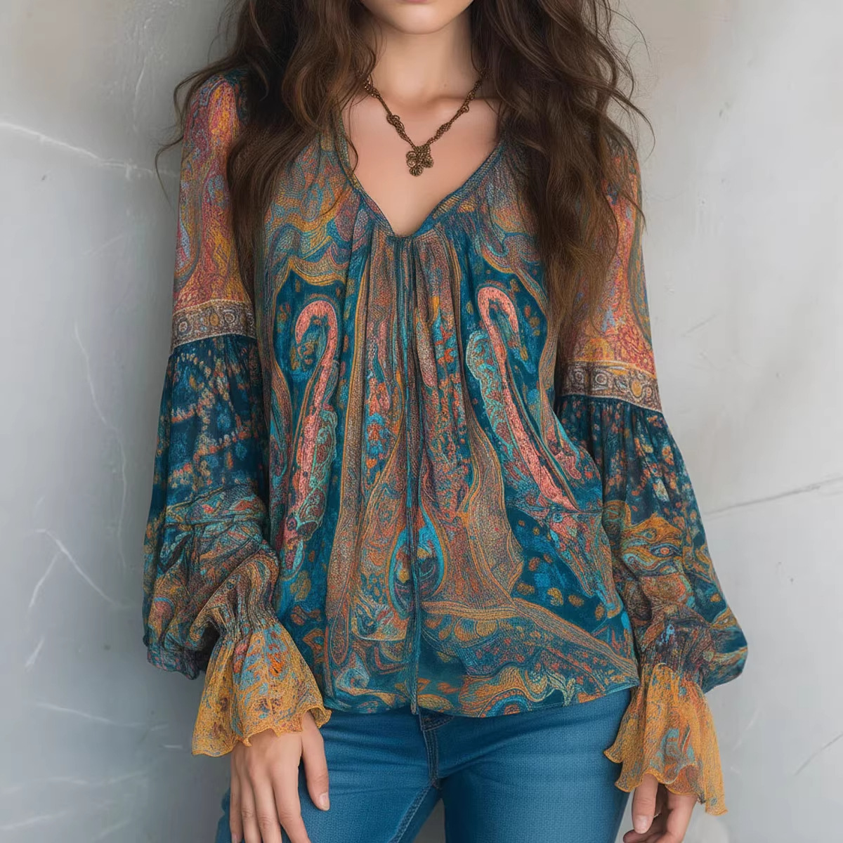 2026 Cross-Border European And American Independent Site Casual Vacation Bohemian Ethnic Style Printed_ecoleips.com