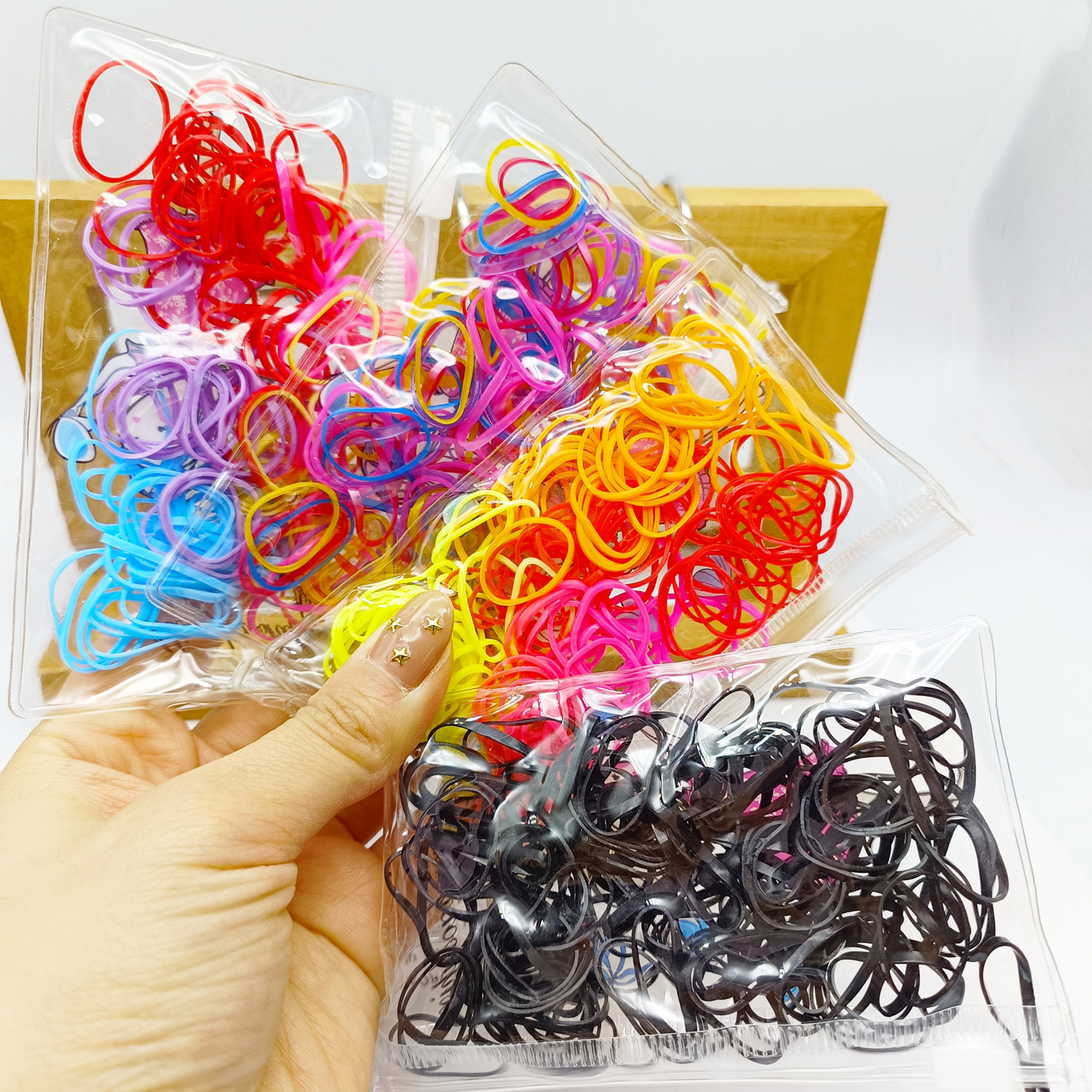 One-time rubber bands, 2 yuan small hair ties for girls to tie hair without damaging hair, baby-thick rubber bands, children's hair accessories