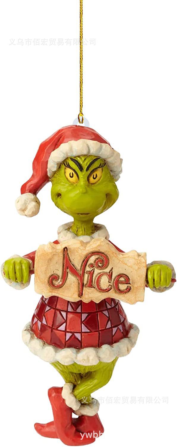 2022 transfronteriza nuevos adornos de Navidad colgante decoración del hogar adornos espejo retrovisor del coche árbol de Navidad mochila colgante