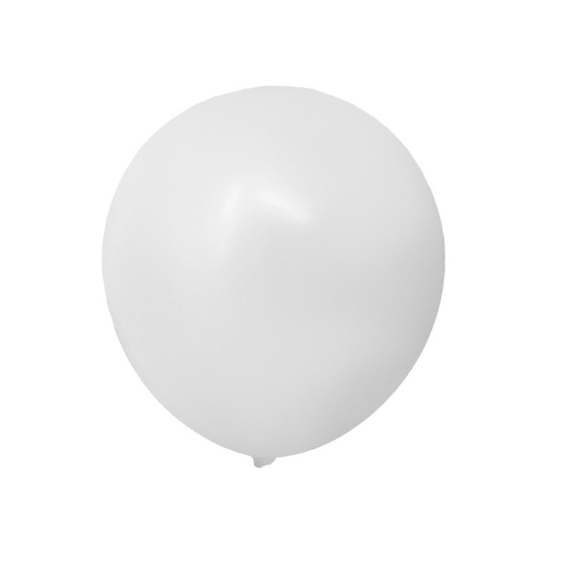 Globo mate redondo grueso, decoración de cumpleaños, decoración de estilo de fiesta, látex, globo blanco mate al por mayor