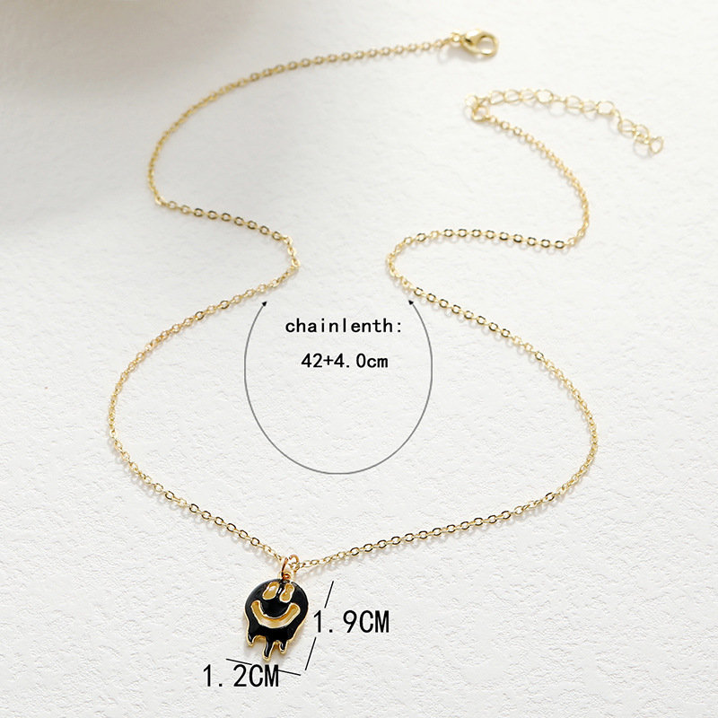 new fashion funny necklace hollow oil dripping ghost necklace