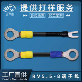 金丰盛供应RV5.5-8端子线 圆环O型连接线 马达接线柱U型线束批发