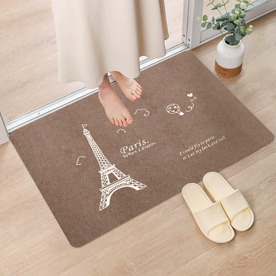 Cut, Bedroom Living Room Carpet, Avtomobil döşəmə paspasları - printed-coffee-tower-white-40cm60cm