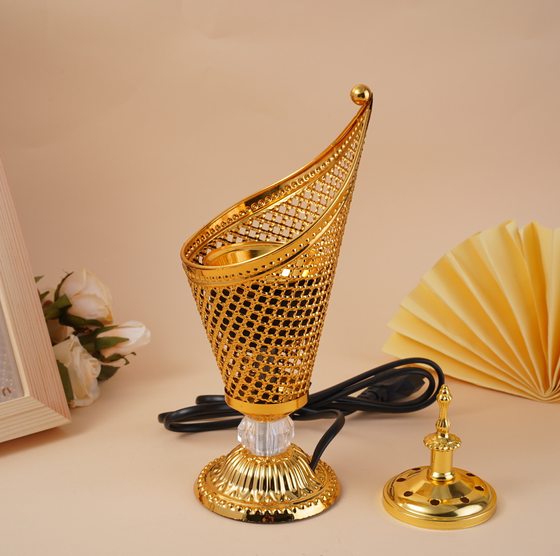 Foreign trade new manufacturers metal plug-in four-corner incense burner Metal incense burner Arab incense burner