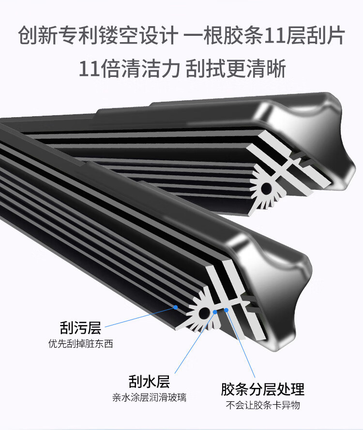 GAC special frameless wipers 11-layer wipers for Trumpchi GS4, Legend GS5, GS3, GA4, M6, GS8, Shadow Leopard, GS7