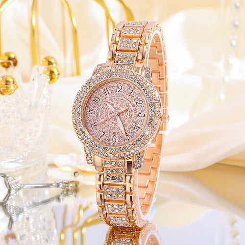 Yanyu Factory Women's Cornucopia of Gypsophila Rhinestone Watch New Diamond Digital Bracelet Women's Watch Wholesale