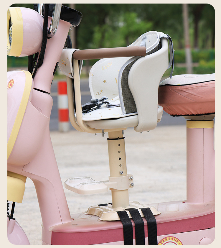 Electric Vehicle Front-Mounted Baby/Child Safety Seat for Electric Bikes, Motorcycles, and Scooters