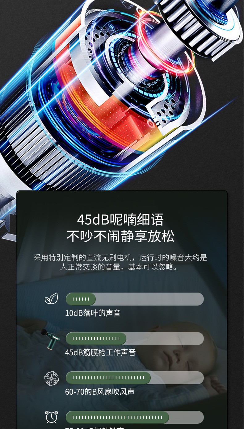便携式mini肌肉放松电动按摩器迷你按摩枪720筋膜枪电动按摩枪