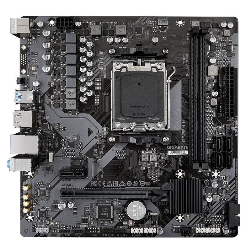 Материнская плата Gigabyte A620M H DDR5 для настольного ПК, совместима с процессорами AMD, поддержка 7800X3D