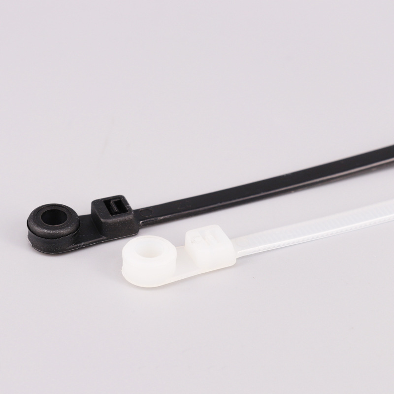 8*300/350/380/410mm大规格扎带圆孔螺丝孔固定头扎带100条/包