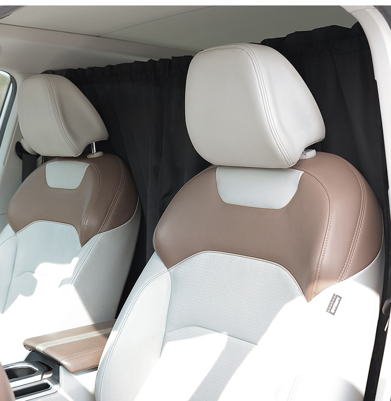Car Sunshade Curtain Car Rear Baby Privacy Shading Partition Curtain Sunscreen Heat Insulation Sunshade Car Curtain