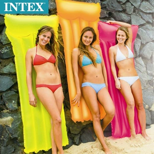 Надувной лежак-плот INTEX 59717 флуоресцентный для плавания