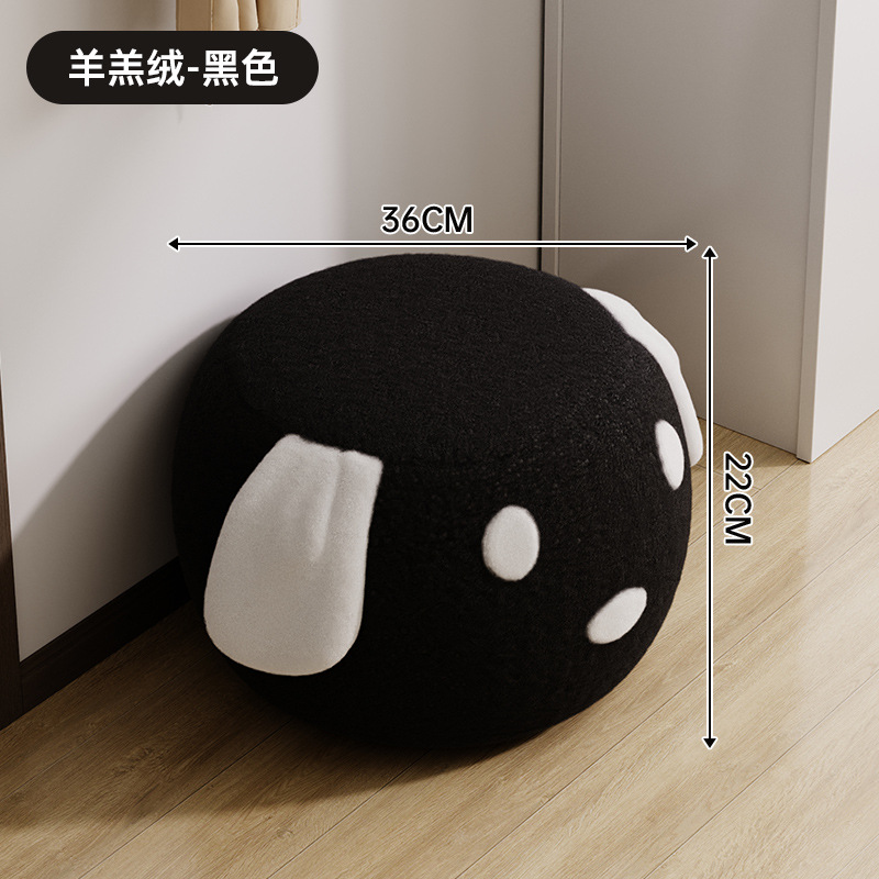 Taburete pequeño para cambiadores de zapatos domésticos Taburete pequeño para el portal Sofá fuerte Baja baja para la sala de estar Taburete pequeño