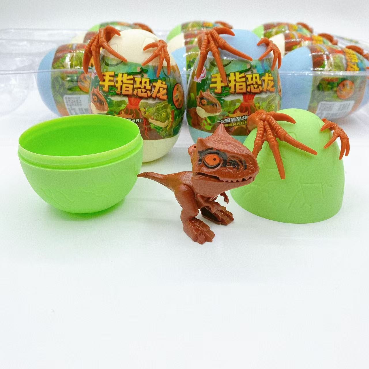Dedo dinosaurio para niños nuevos juguetes huevos de dinosaurio caja ciega móvil creativa divertida regalos para niños regalos al por mayor
