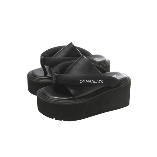 【】Wang Feifei Style Thick Sole Loafers with Gommino Design, Genuine Leather, Sporty Slip-On, Non-Slip, Simple and Elegant, Wearable Slippers
