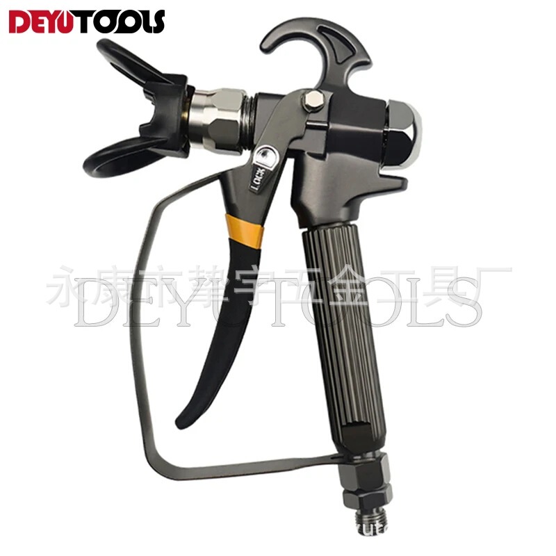 High-Pressure Airless Spray Gun Spray Machine Accessories Paint Spray Gun Latex Paint Spray Gun Paint Spray Gun Black Stainless Steel