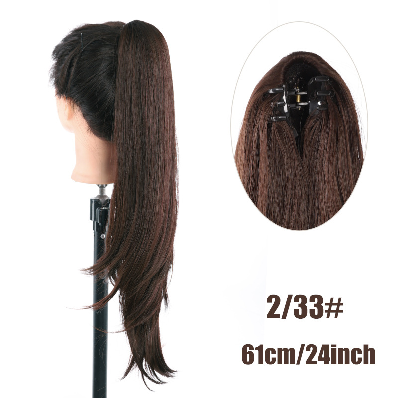 Extension queue de cheval synthétique clip-in effet naturel_voghion.com