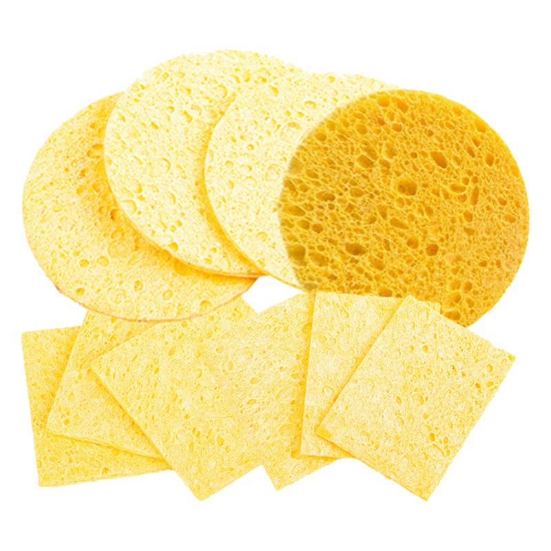 Губка для чистки паяльника, компрессионная губка для чистки наконечников электрического паяльника, губка для чистки жал паяльника