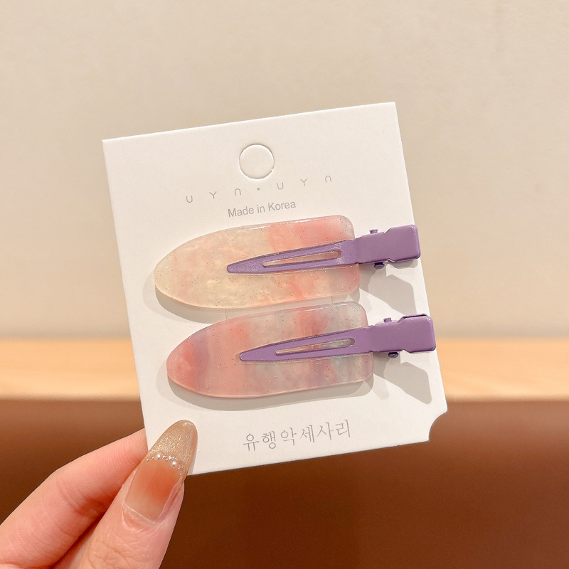 Clip de cabello de flor de leopardo para mujeres clip de cabello de alto nivel frente clip de frangeo 2025 nuevo clip lateral clip de cabello toque