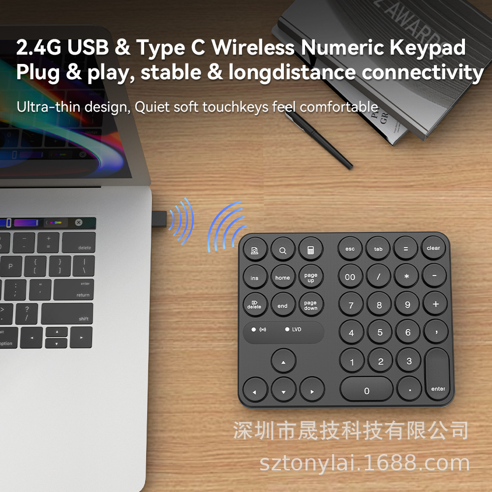 New factory spot 35 keycuffs wirelessware wireless digital keyboard…
