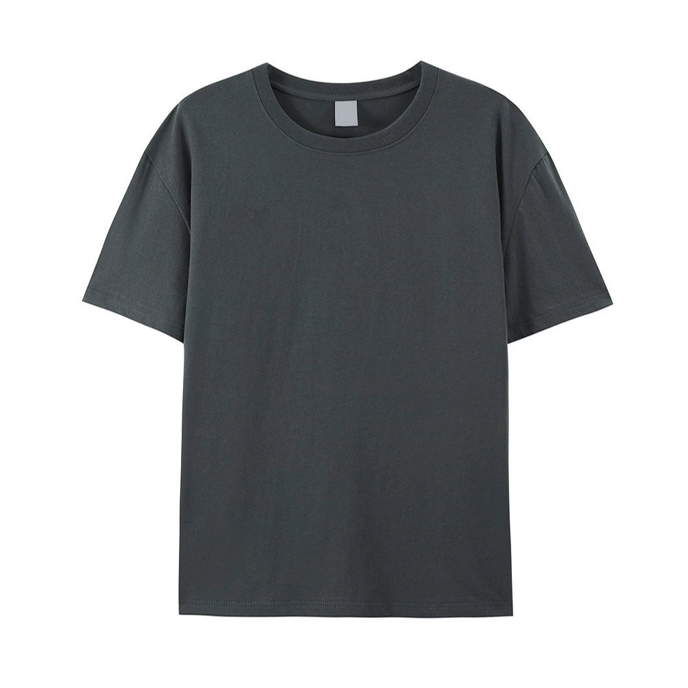 Children's cotton solid T-shirt for elementary school students, 100% cotton