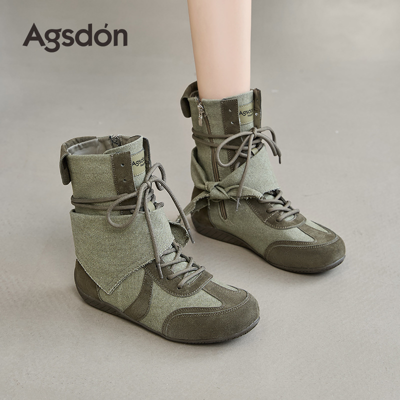 Botas de boxeo para mujeres 2026 nuevo otoño superfuego botas Martin retro botas cortas botas de moda de alto perfil