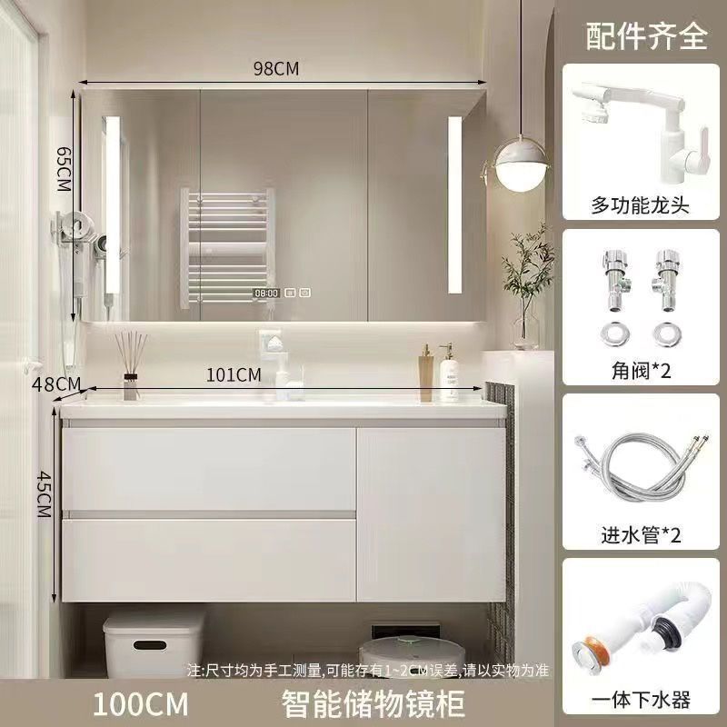 Baños de cerámica personalizados modernos lavabo gabinete lavabo gabinete de baño combinación de nuevo tipo baño