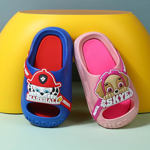 Paw Paw Team children's slippers summer boys and girls home indoor anti-collision children's outer wear anti-slip baby slippers