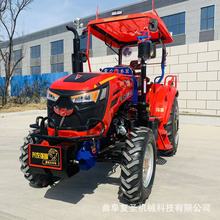 齐鲁常力504四轮拖拉机 农用四驱车轮式开沟大棚王旋耕犁地机