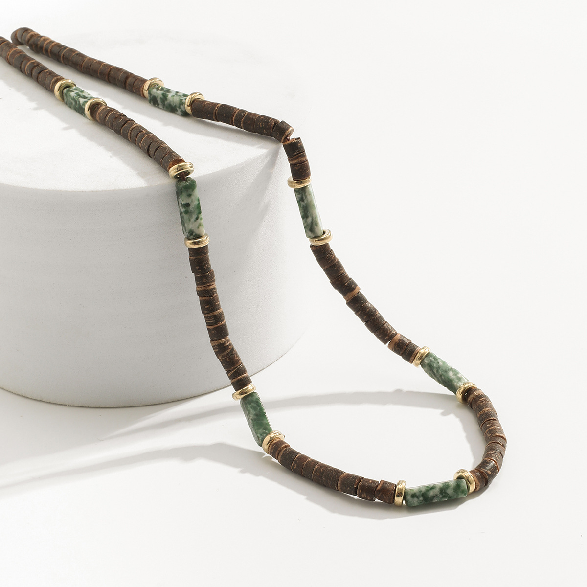 Style Simple Style Classique Rond Perles De Bois Perlé Hommes Collier Ras De Cou display picture 4