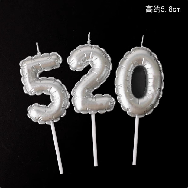 Qixi día de San Valentín pastel horneado decoración I love U I love you confession velas amor perlas de azúcar