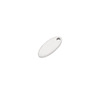 Factory spot supply 5*12mm oval tailproof tail stainless steel mirror DIY engraving oval tag pendant