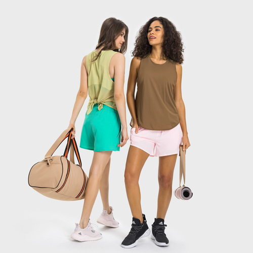 New quick-drying vest for women fitness yoga sleeveless shirt running breathable loose sports T-shirt summer S