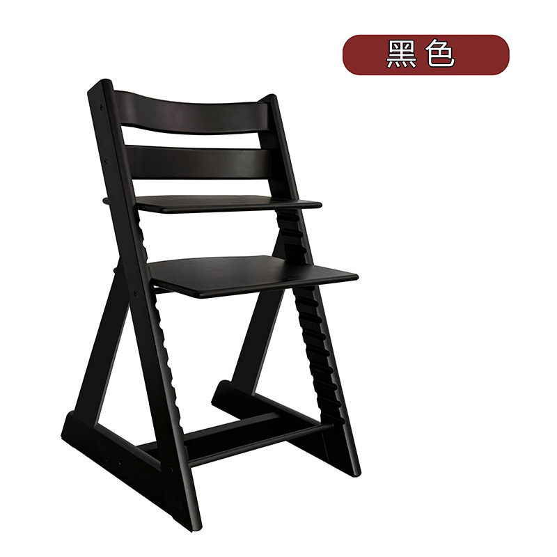 子供用成長椅子、ブナ材ベビーチェア、無垢材多機能調節可能な食事椅子セット、ベビーダイニングチェア、学習椅子