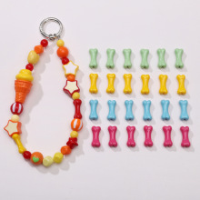 亚克力喷漆骨头珠手工diy编织手链项链挂包包手串珠饰品配件批发