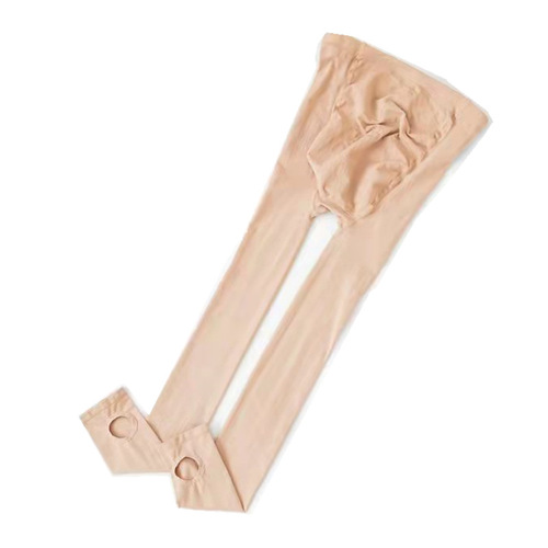 Maternity high-waisted leggings plus velvet maternity leggings autumn and winter thickened bare leg artifact adjustable large size