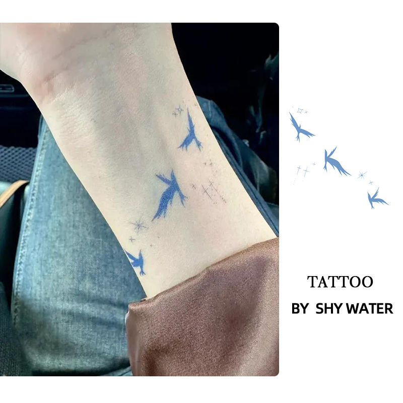 Birds Flying Towards Freedom Tattoo Stickers Ins Niche Stylish Waterproof Long-Lasting Small Pattern Arm Female Semi-Permanent Graffiti Birds Flying Towards Freedom Tattoo Stickers Ins Niche Stylish Waterproof Long-Lasting Small Pattern Arm Female Semi-Permanent Graffiti